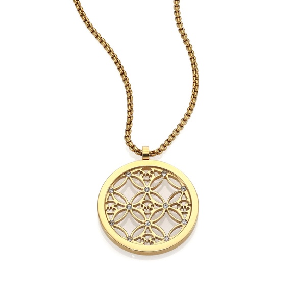 🎁NWT $115 MICHAEL KORS Heritage Monogram Necklace - Picture 5 of 7